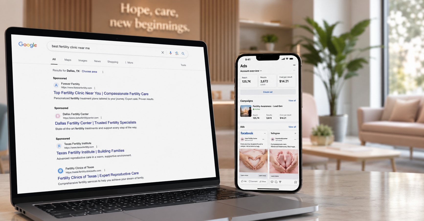 Google Ads vs. Meta Ads for Fertility Clinics: Where to Invest Your Budget in 2026