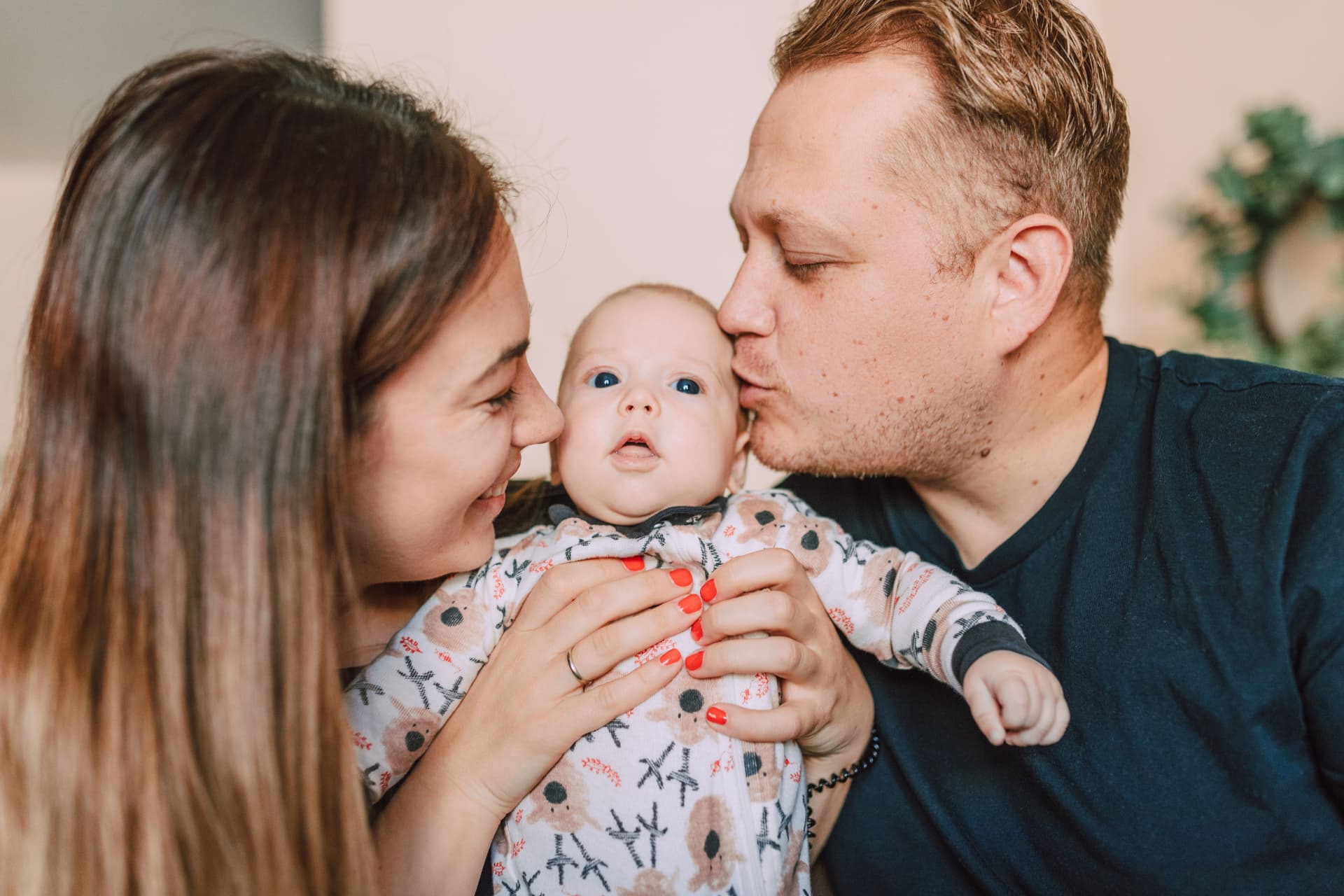 New parents with their newborn